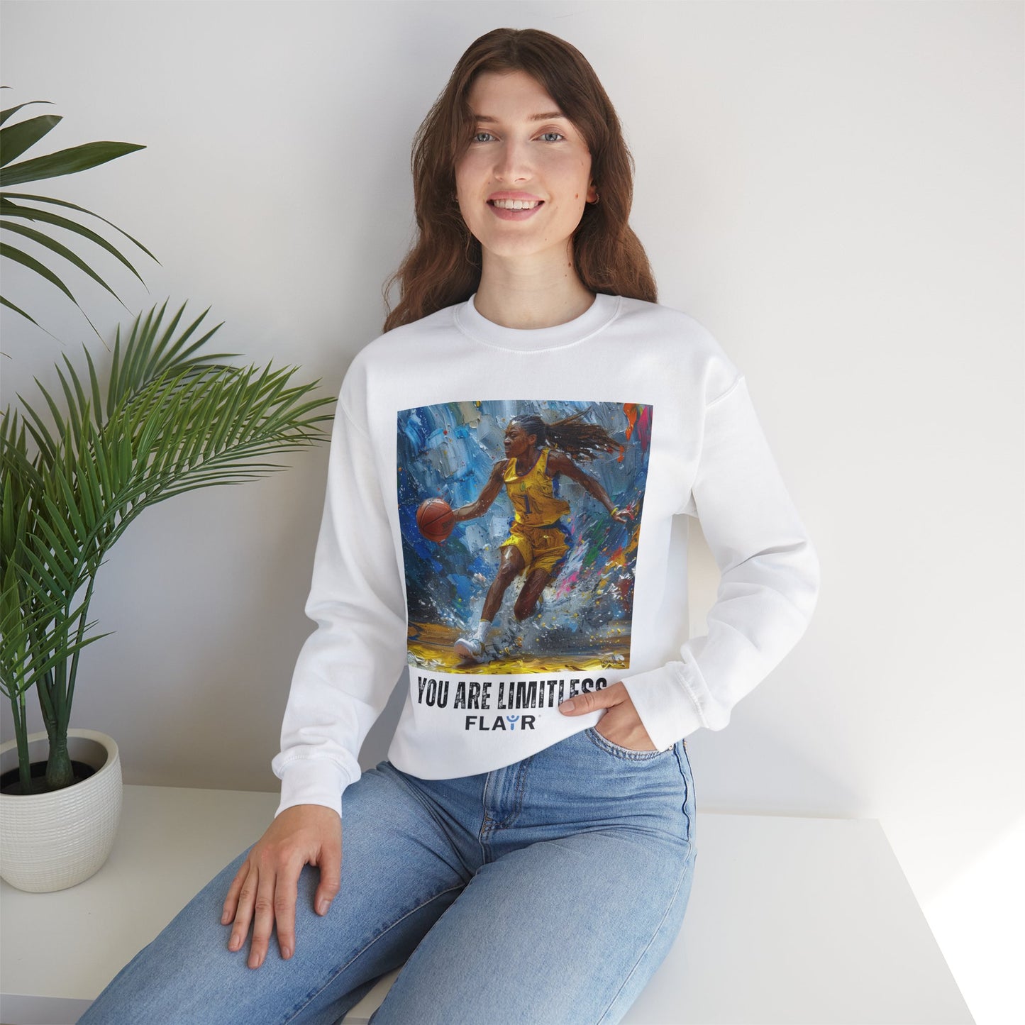 You Are Limitless. Unisex Heavy Blend Crewneck Sweatshirt.