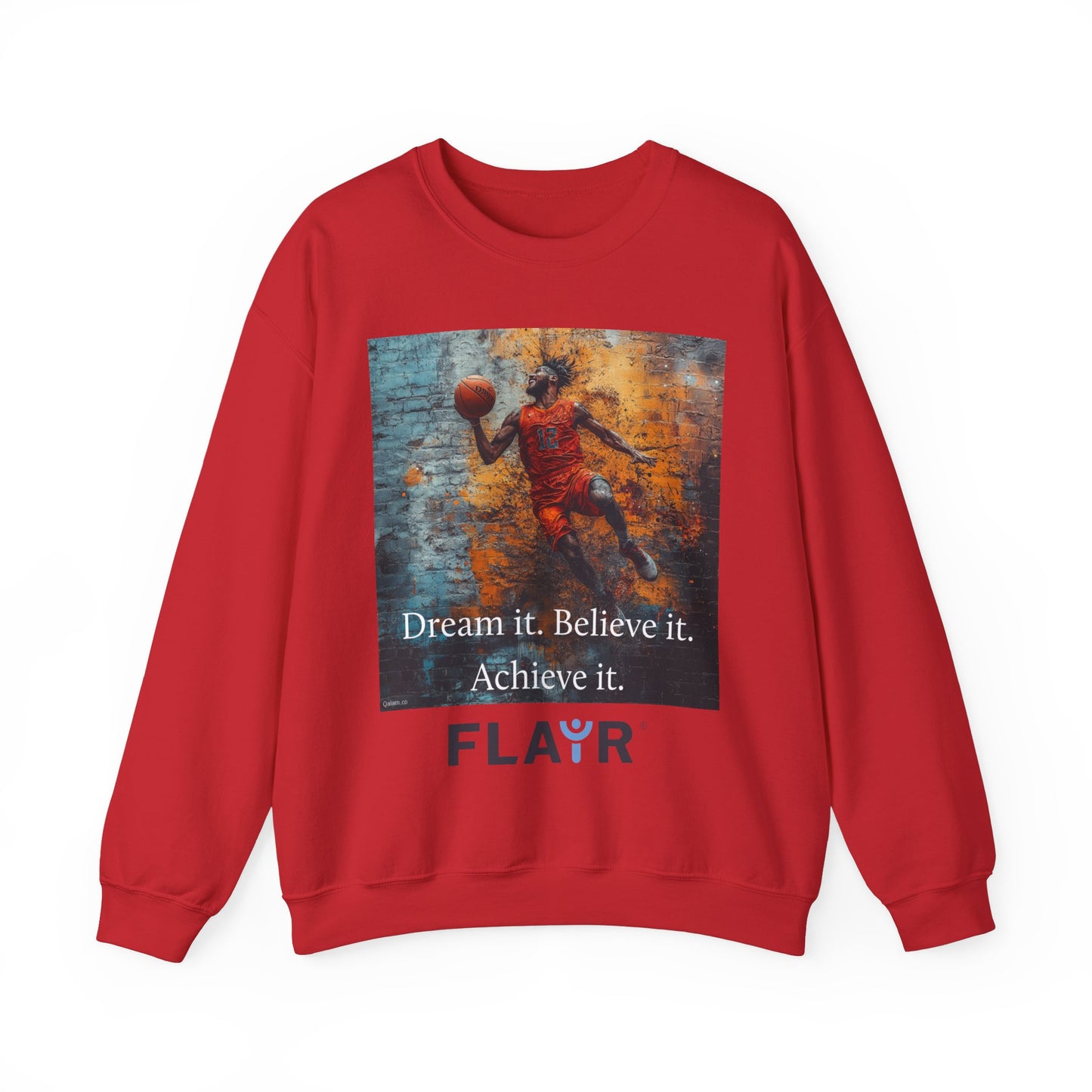 Dream it. Believe it. Achieve it. Unisex Heavy Blend Crewneck Sweatshirt.