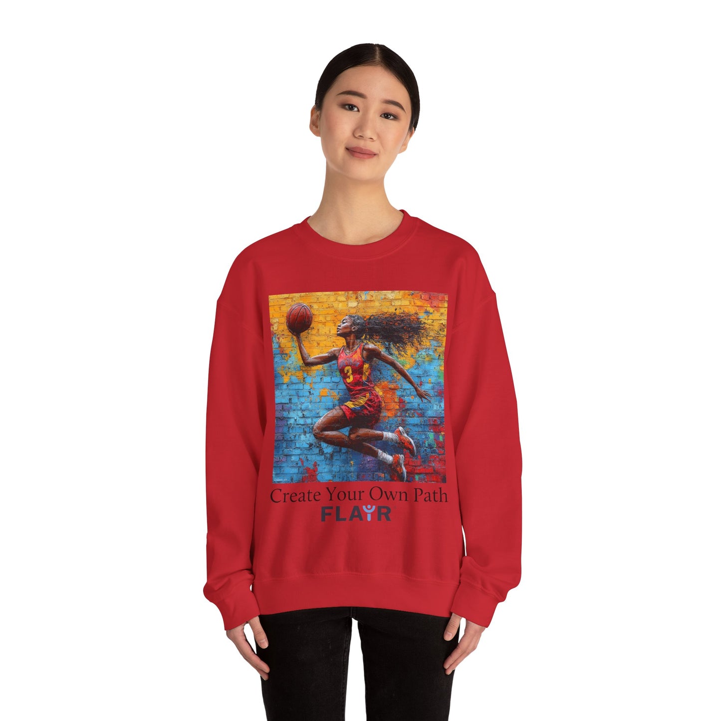Rise And Shine with Purpose. Unisex Heavy Blend Crewneck Sweatshirt.
