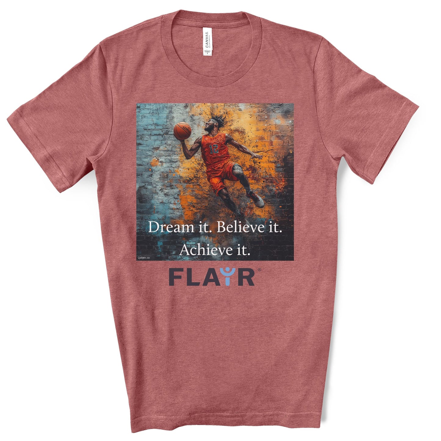 Dream it. Believe it. Achieve it. Original Art. Unisex Jersey Short Sleeve Tee.