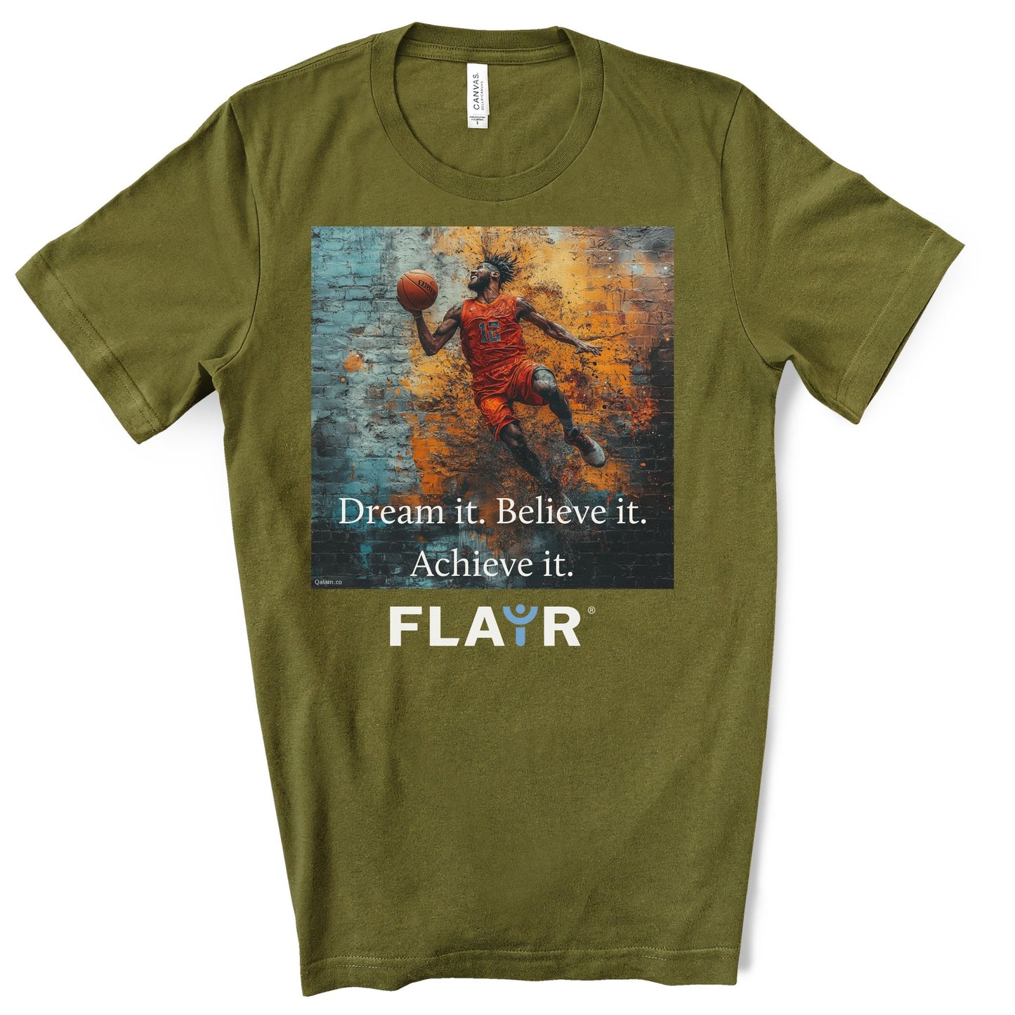 Dream it. Believe it. Achieve it. Original Art. Unisex Jersey Short Sleeve Tee.