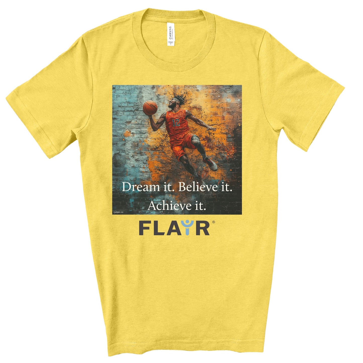 Dream it. Believe it. Achieve it. Original Art. Unisex Jersey Short Sleeve Tee.
