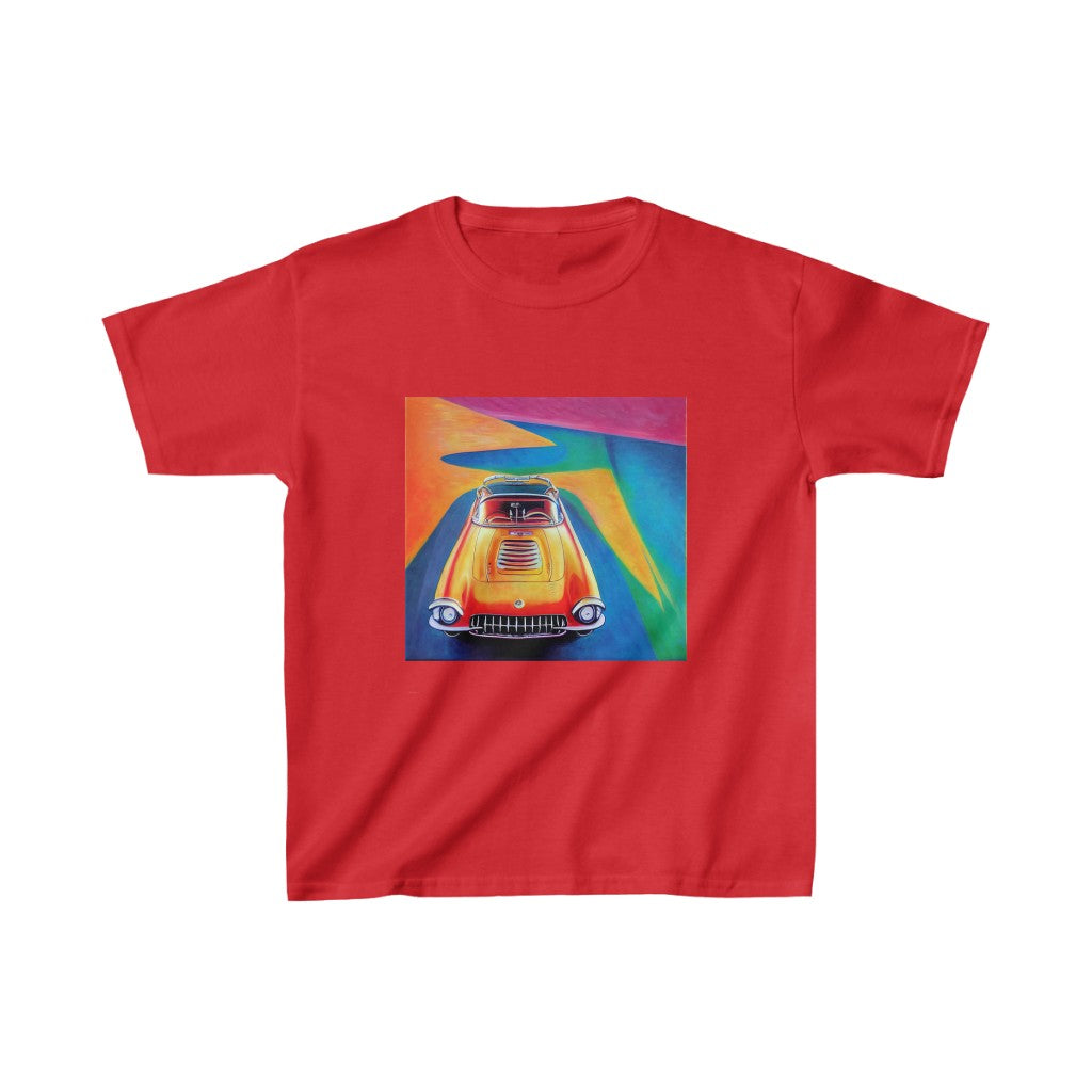 Streamline Sports Car. Original Art. Unisex Heavy Cotton Tee. Kids Heavy Cotton™ Tee.