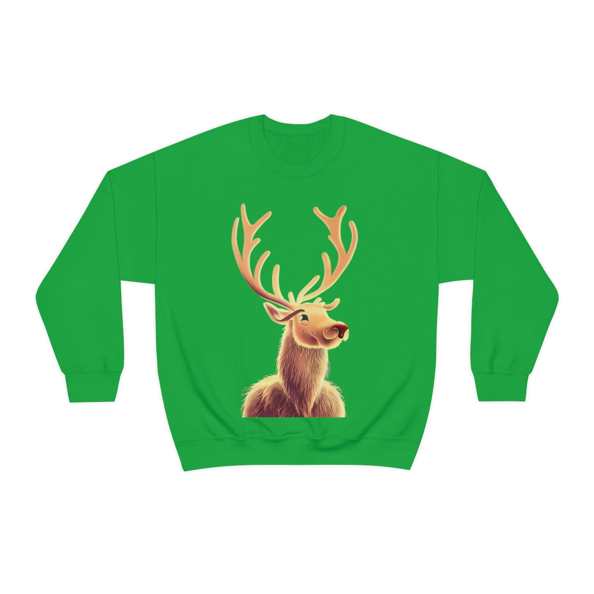 Reindeer Christmas Original Art. Unisex Heavy Blend Crewneck Sweatshirt.