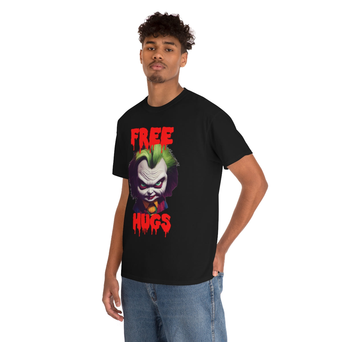 Free Hugs, Happy Halloween! Original art. Unisex Heavy Cotton Tee.