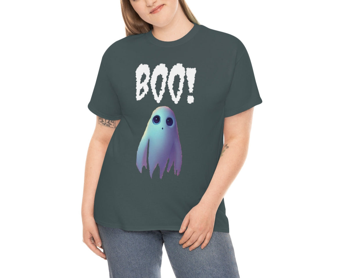 Spooky Halloween Ghoul. Unisex Heavy Cotton Tee.