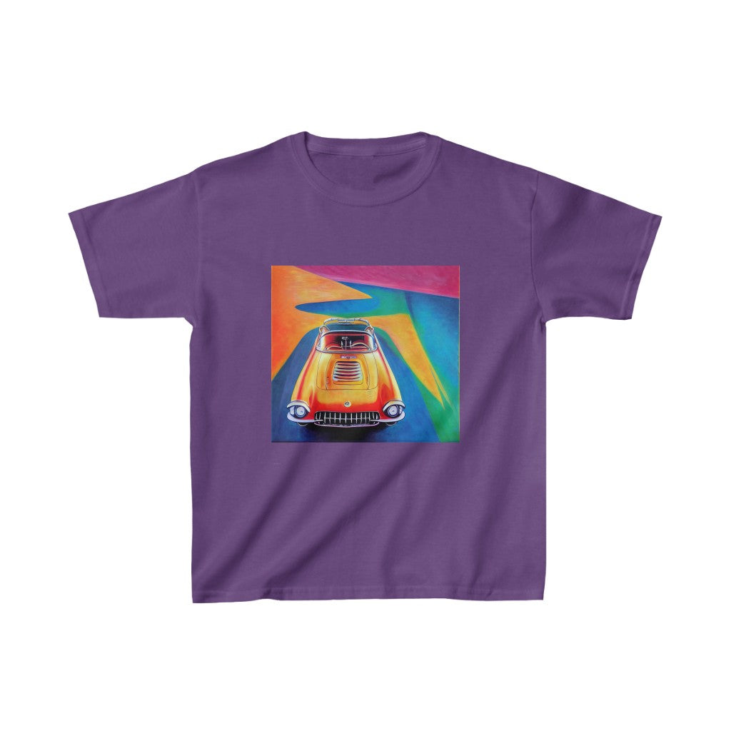 Streamline Sports Car. Original Art. Unisex Heavy Cotton Tee. Kids Heavy Cotton™ Tee.
