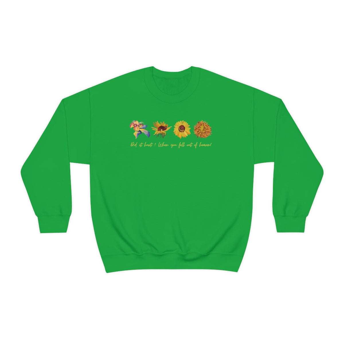 Wild flowers and Sunflowers Sweatshirt. Unisex Heavy Blend Crewneck Sweatshirt.