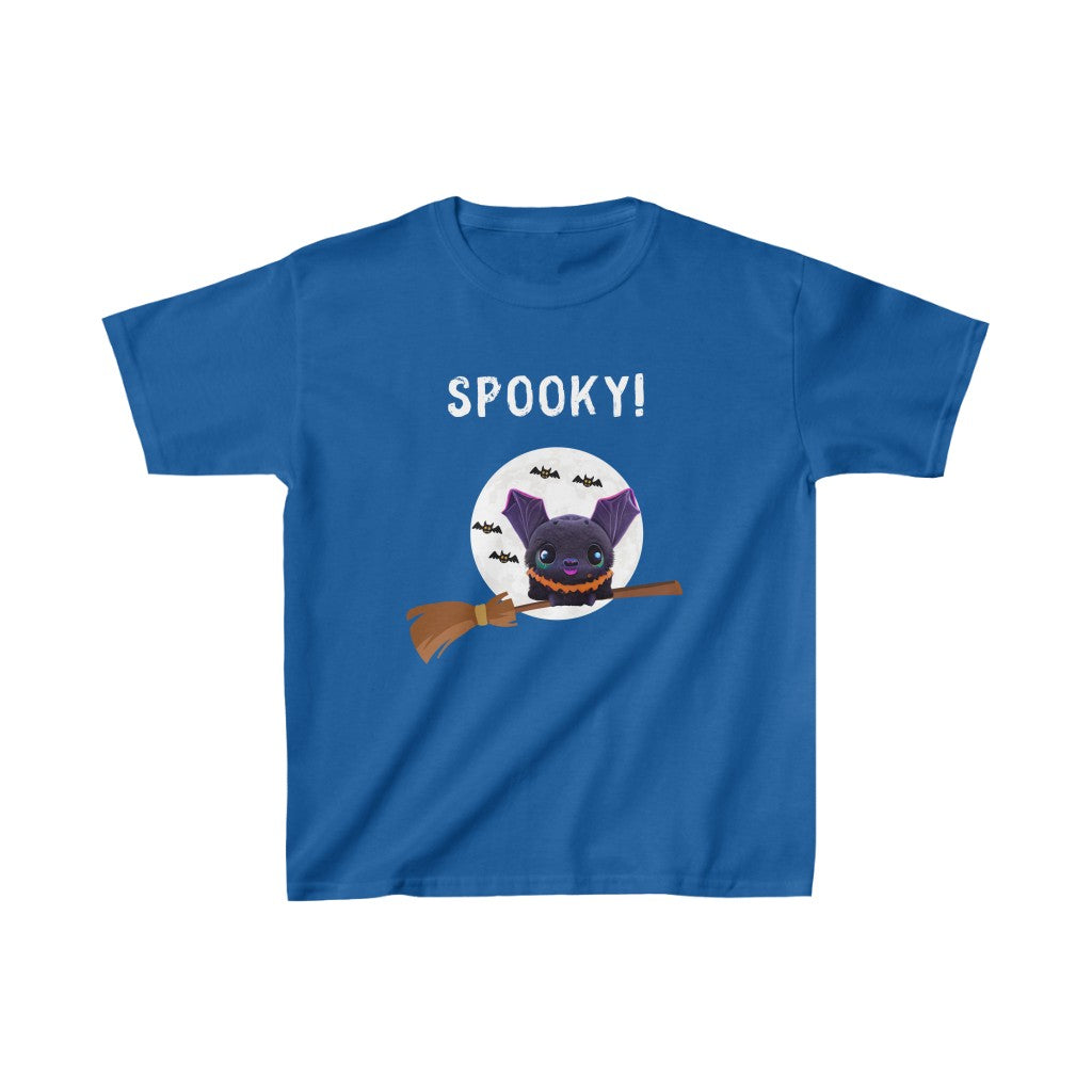 Spooky Bat Witch. Unisex Heavy Cotton Tee. Kids Heavy Cotton™ Tee.