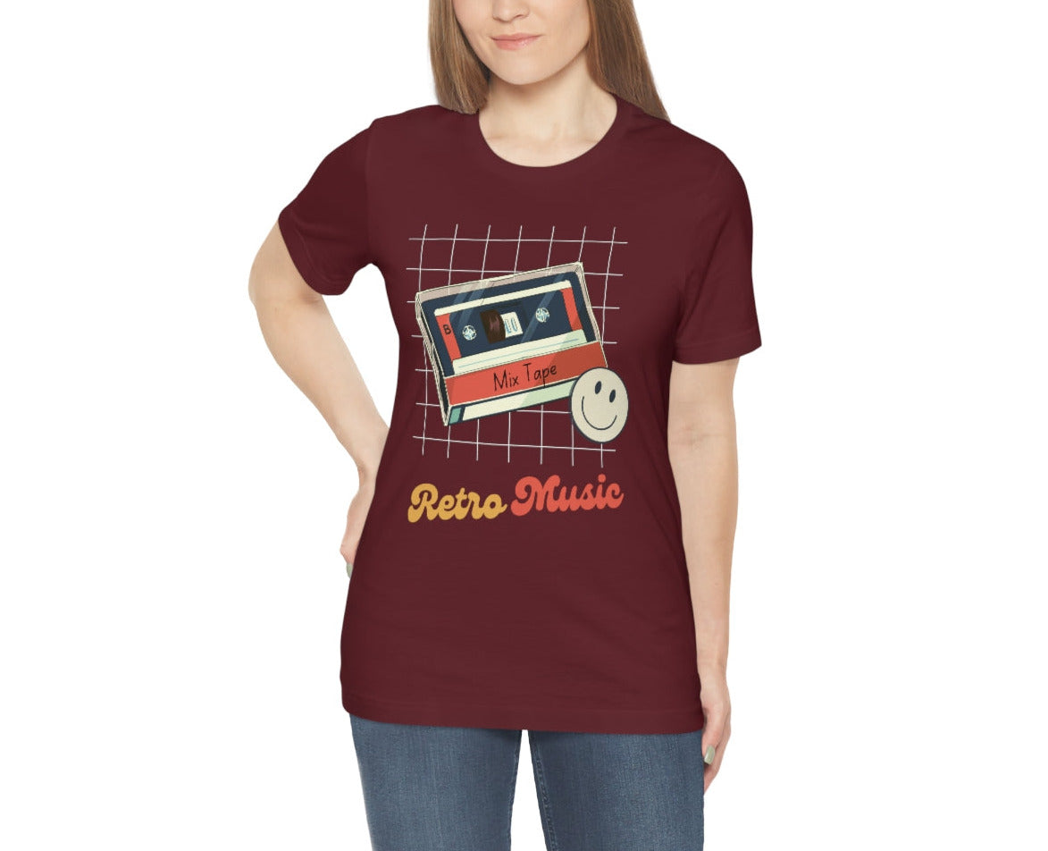 Retro Music Hits. Unisex Jersey Short Sleeve Tee.