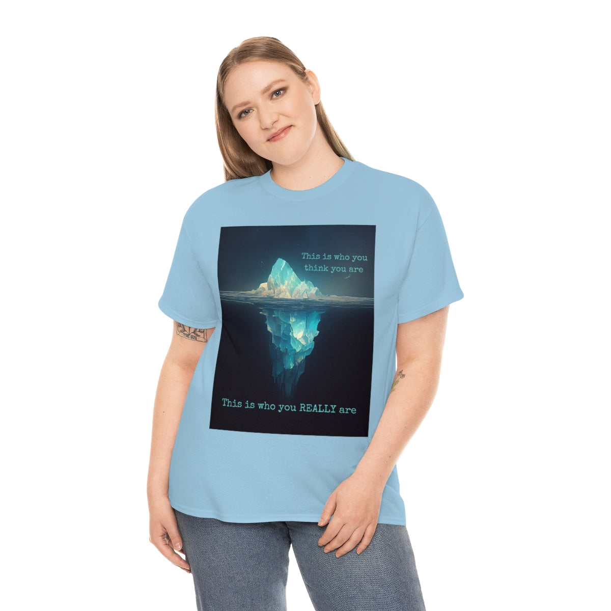 Believe In Yourself. Original Artwork. Unisex Heavy Cotton Tee.