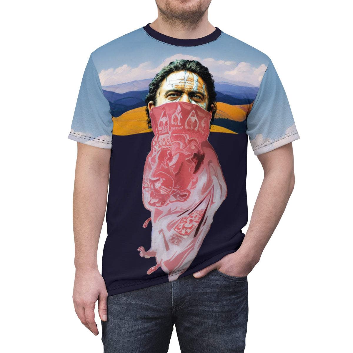 William Wallace Original Art Rebel Series. Unisex AOP Cut & Sew Tee
