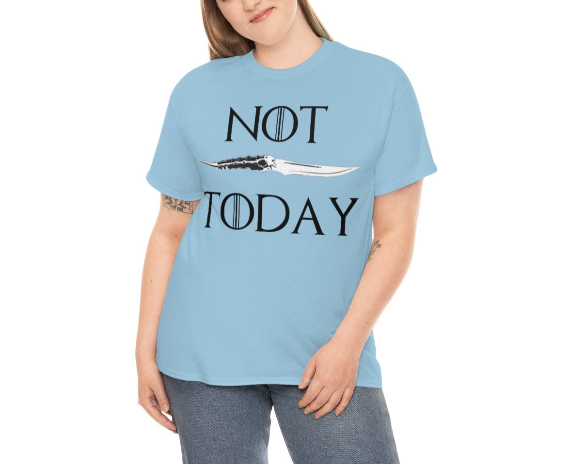 Not Today. Unisex Heavy Cotton Tee.