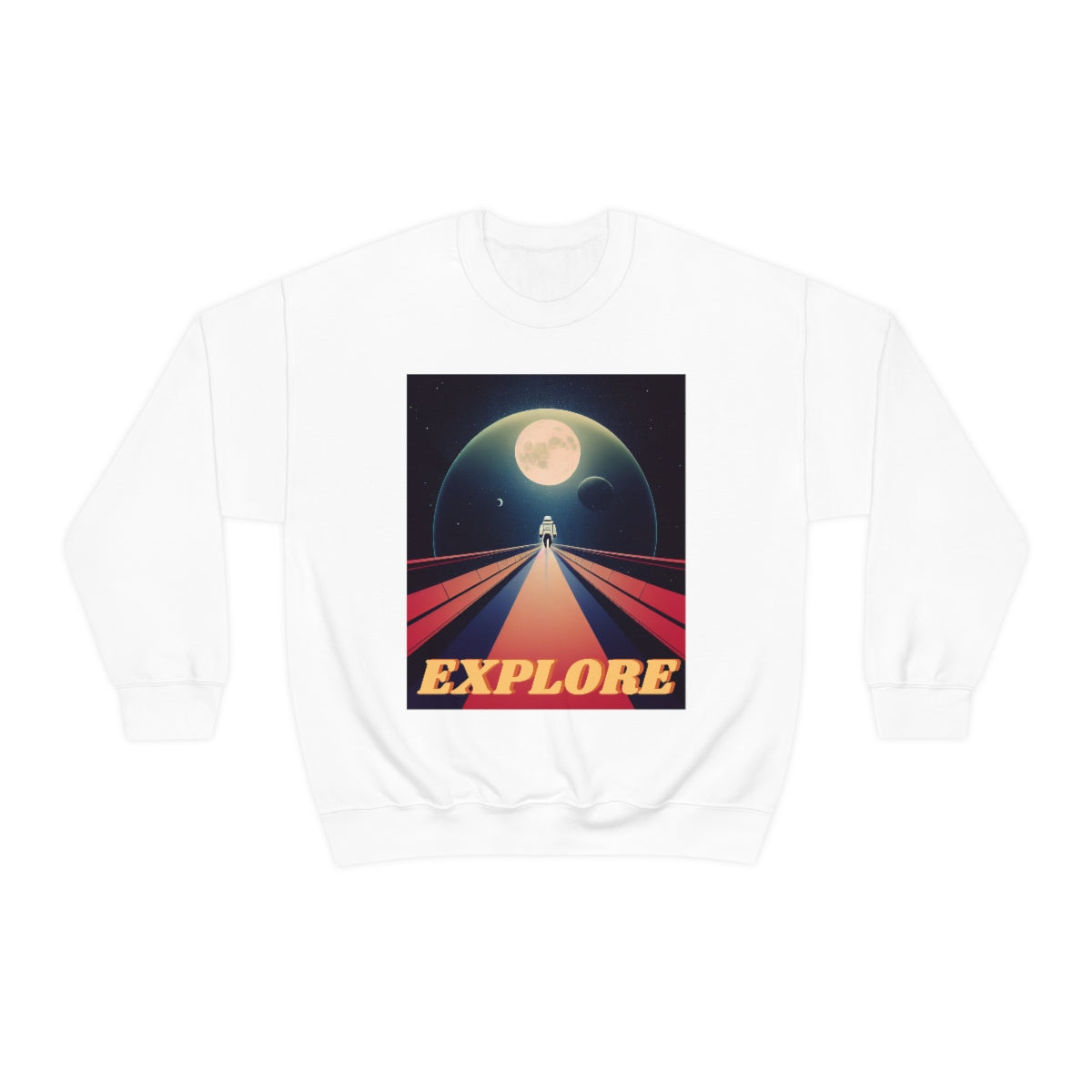 Explore Strange New Planets. Unisex Heavy Blend Crewneck Sweatshirt.