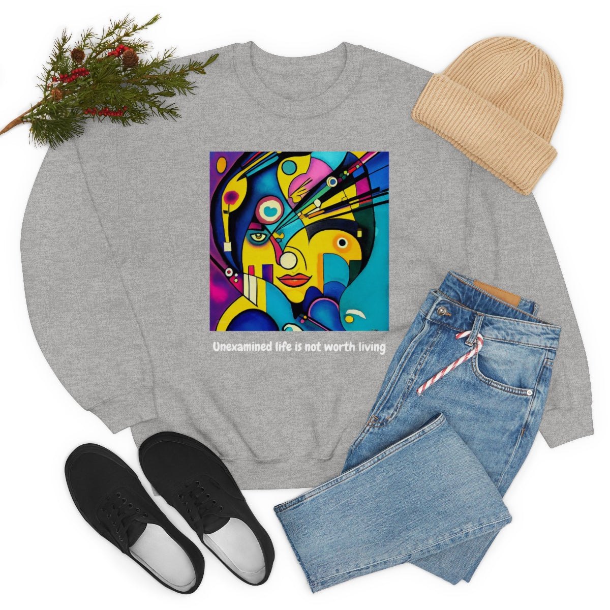 The Artist - Original Art. Unisex Heavy Blend Crewneck Sweatshirt.