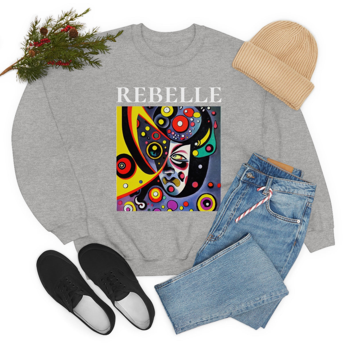 The Rebel - Original Art. Unisex Heavy Blend Crewneck Sweatshirt.
