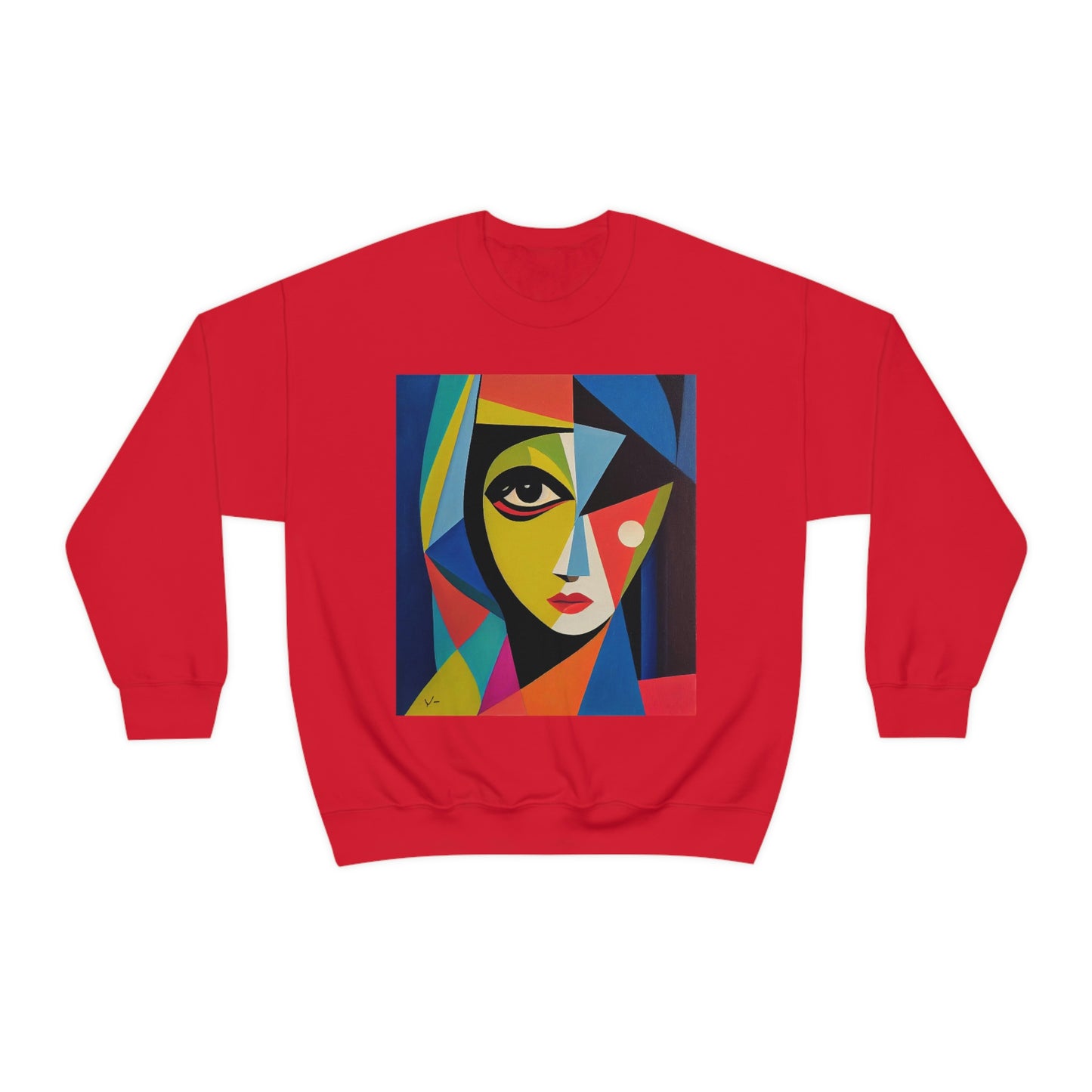 Alexandria A Cubism Original Art. Unisex Heavy Blend Crewneck Sweatshirt.