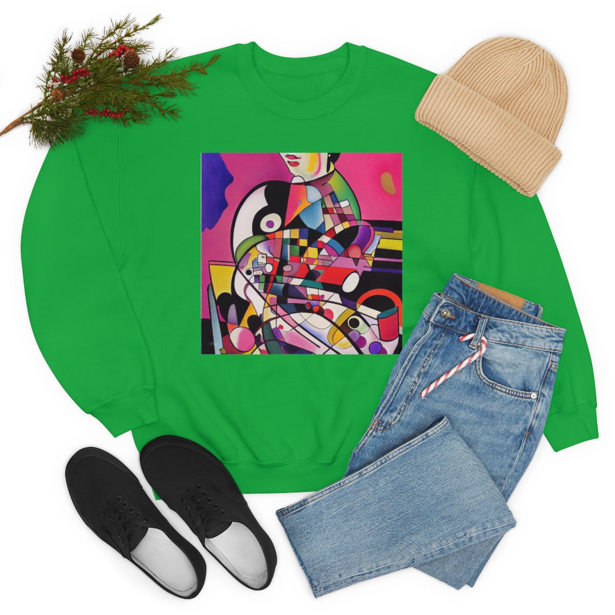 Multitasking - Original Art. Unisex Heavy Blend Crewneck Sweatshirt.