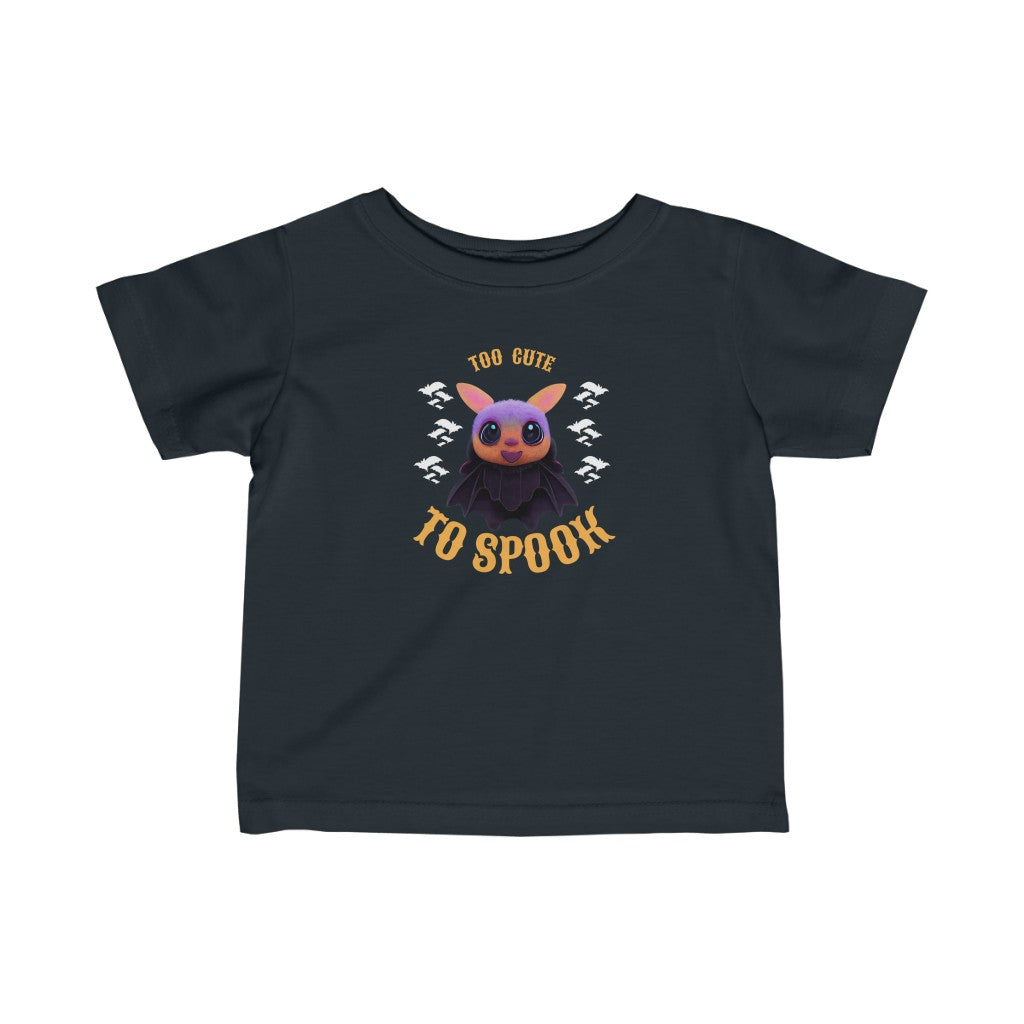 Too Cute Bat Wishing You A Happy Halloween. Unisex Heavy Cotton Tee. Infant Fine Jersey Tee.