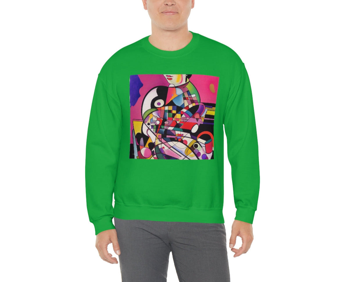 Multitasking - Original Art. Unisex Heavy Blend Crewneck Sweatshirt.