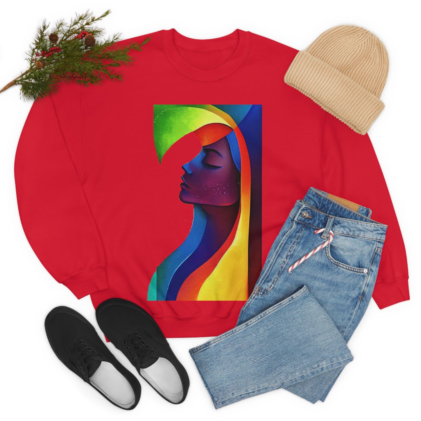 Depth Of Feelings. Original Art. Unisex Heavy Blend Crewneck Sweatshirt.