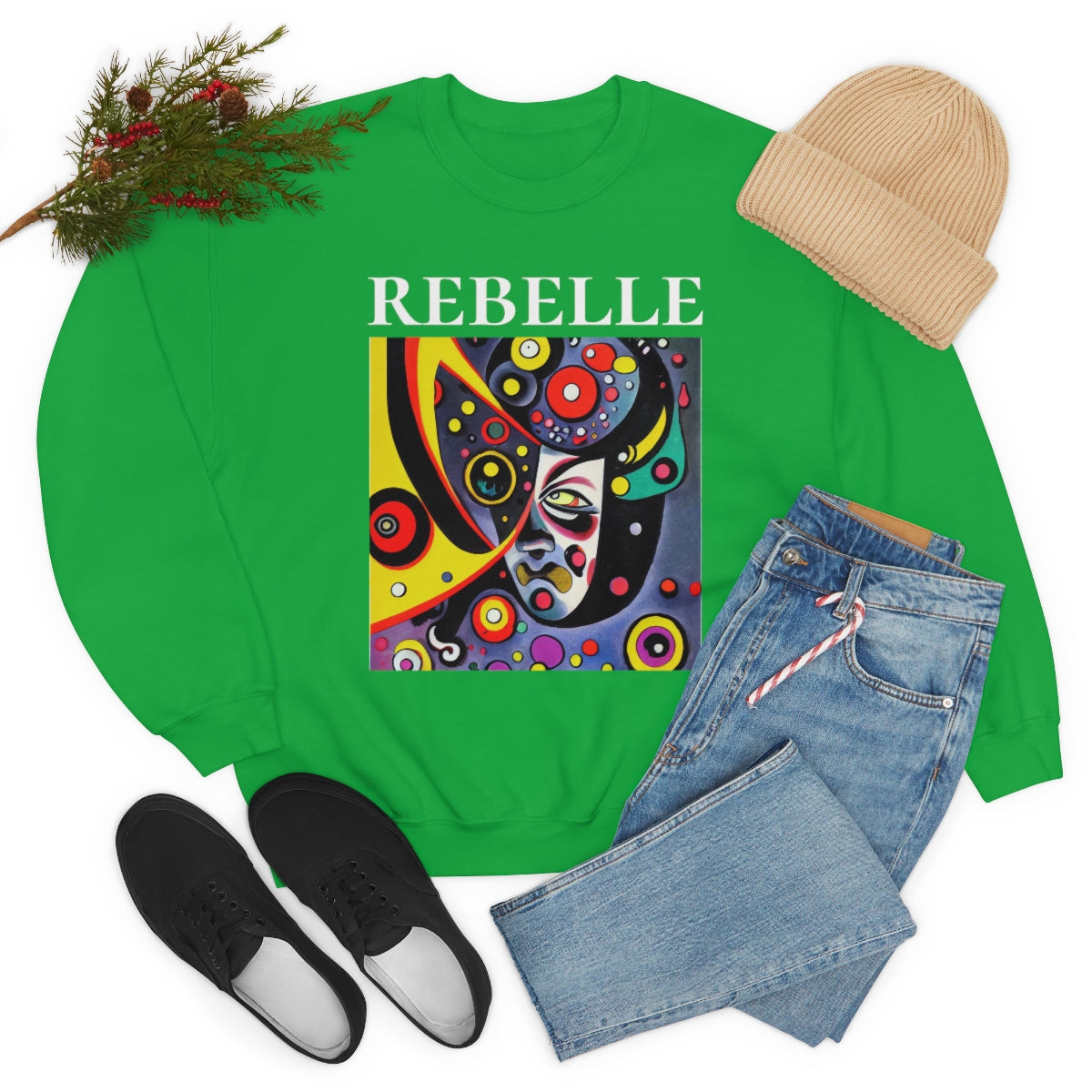 The Rebel - Original Art. Unisex Heavy Blend Crewneck Sweatshirt.
