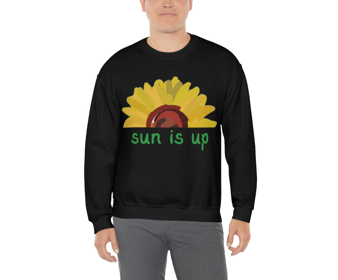 Sun Is Up. Unisex Heavy Blend Crewneck Sweatshirt.