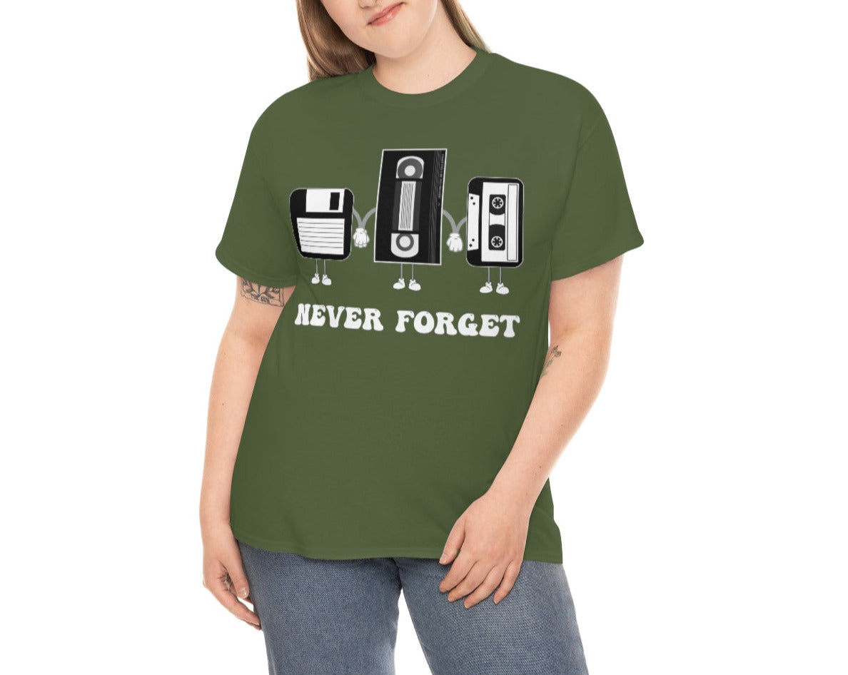 Never Forget Our Nostalgia Origins! Unisex Heavy Cotton Tee.