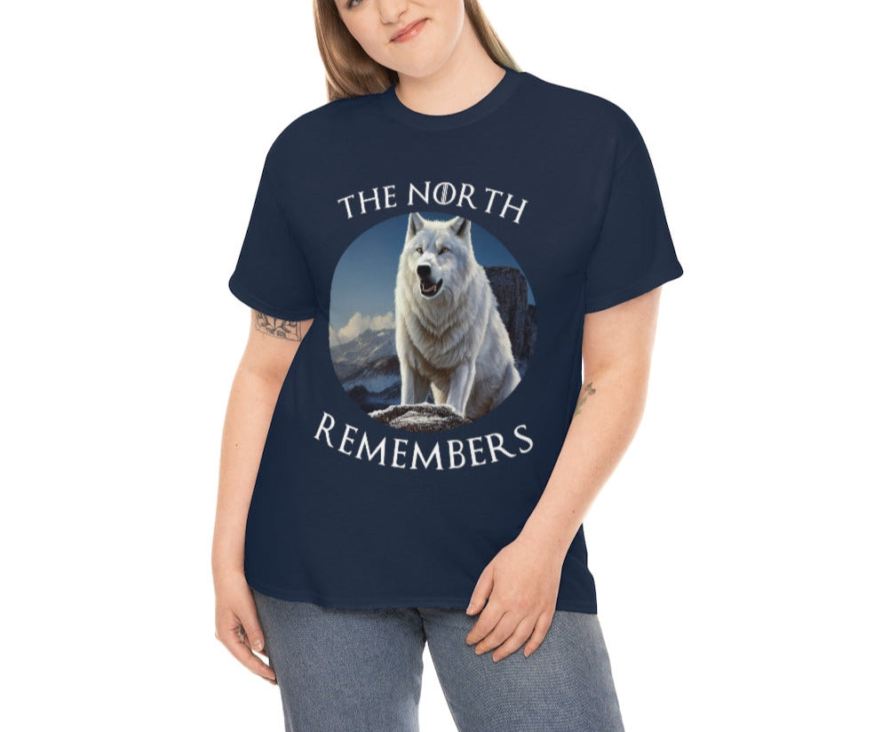 The North Remembers. Original Artwork. Unisex Heavy Cotton Tee.