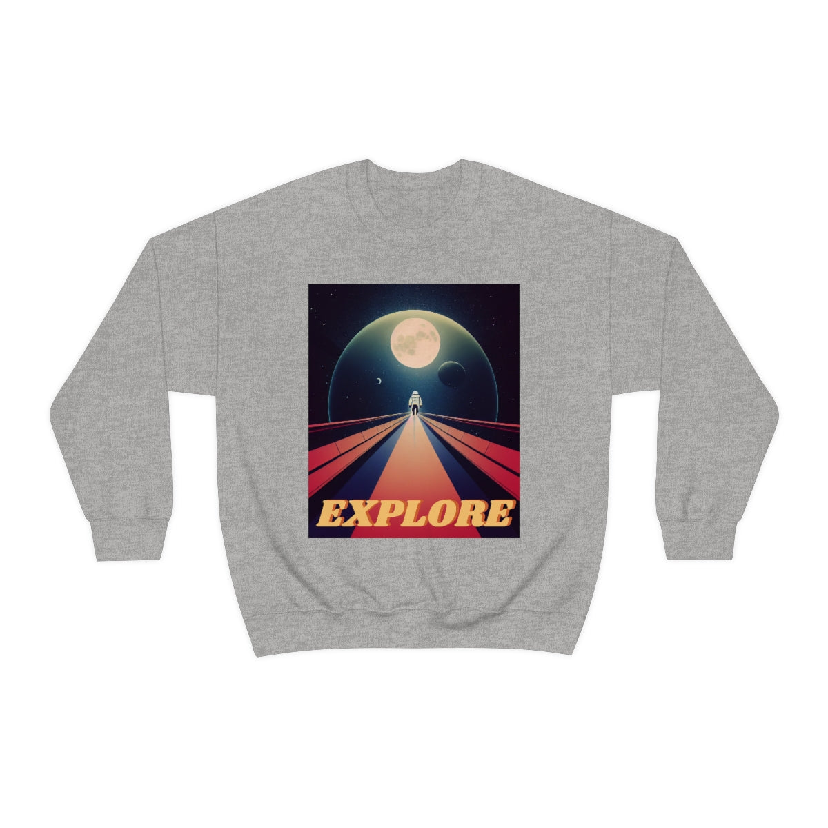 Explore Strange New Planets. Unisex Heavy Blend Crewneck Sweatshirt.