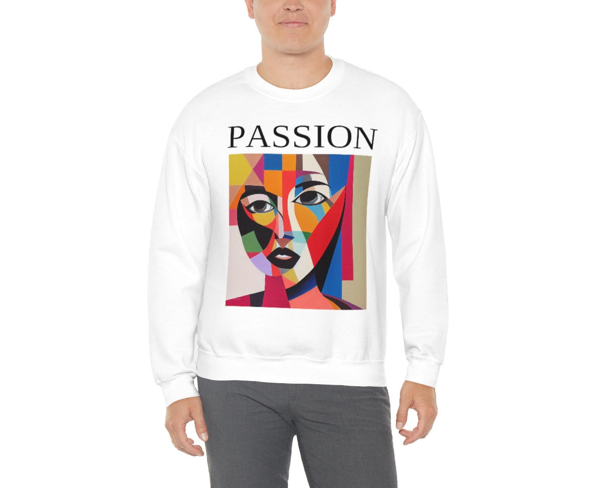 Follow Your Passion - Original Art. Unisex Heavy Blend Crewneck Sweatshirt.
