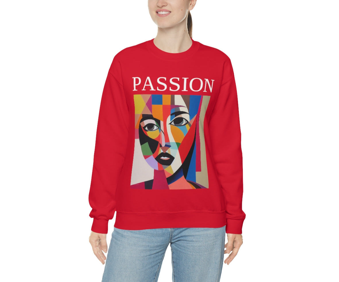 Follow Your Passion - Original Art. Unisex Heavy Blend Crewneck Sweatshirt.