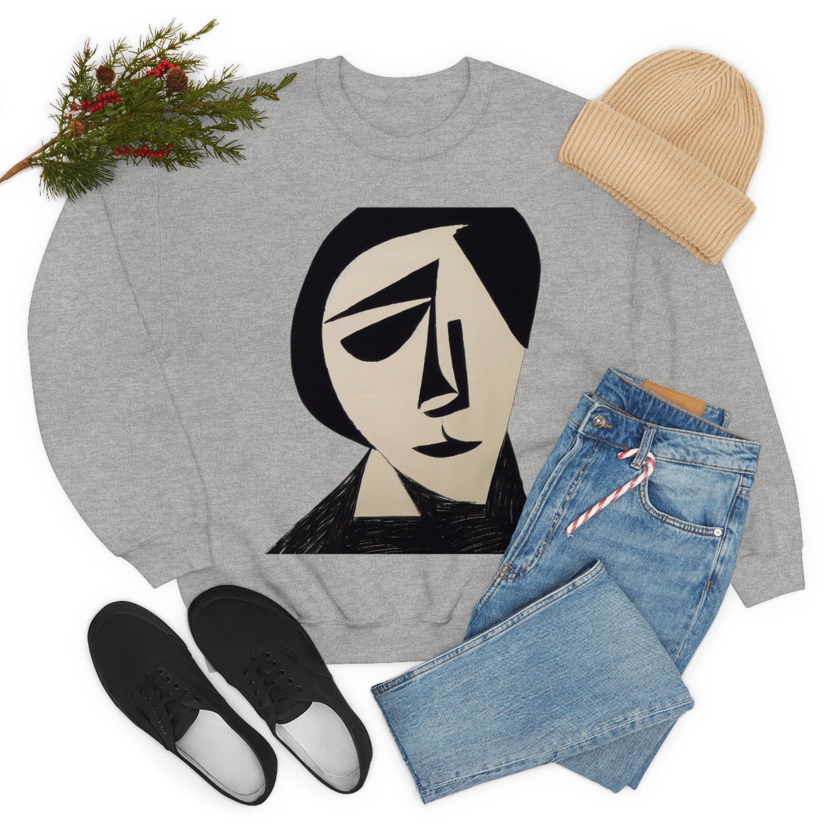 The Inventor - Original Art Remembering Overlooked Woman Scientists. Unisex Heavy Blend Crewneck Sweatshirt.