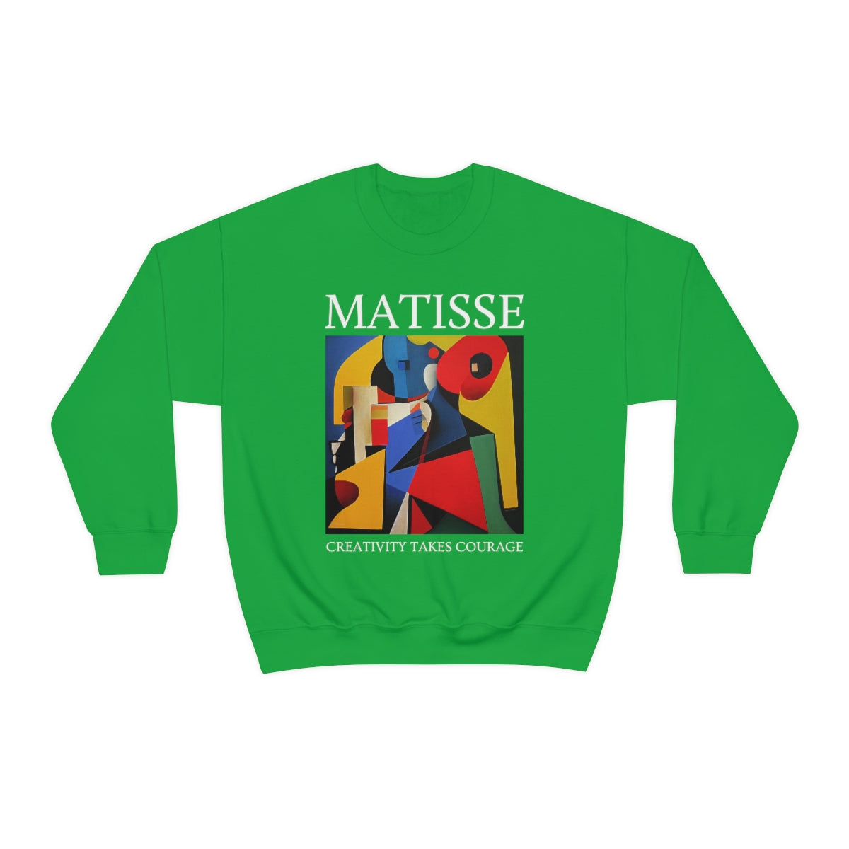 Creativity Takes Courage - Original Art Inspired By Matisse artwork. Unisex Heavy Blend Crewneck Sweatshirt.
