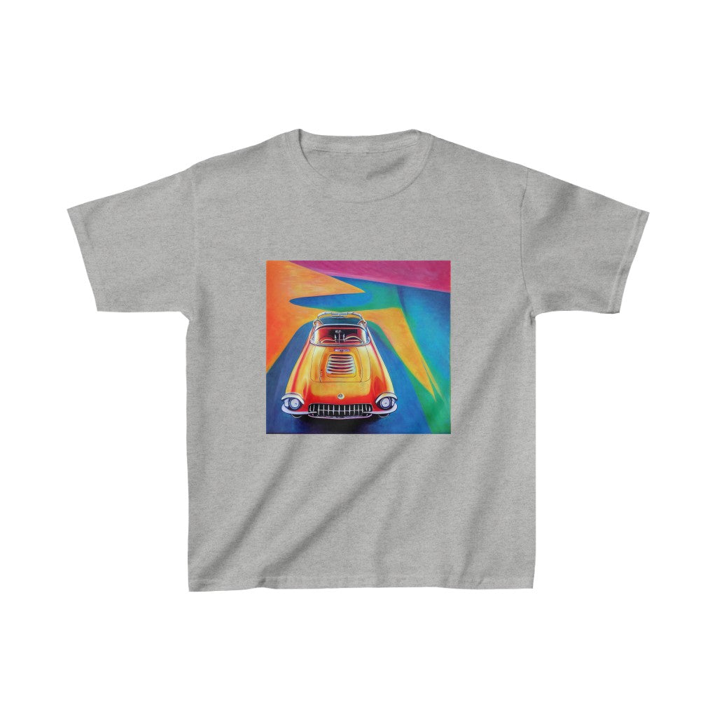 Streamline Sports Car. Original Art. Unisex Heavy Cotton Tee. Kids Heavy Cotton™ Tee.