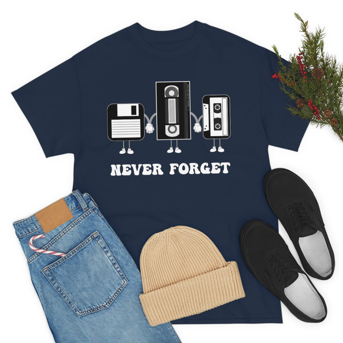 Never Forget Our Nostalgia Origins! Unisex Heavy Cotton Tee.