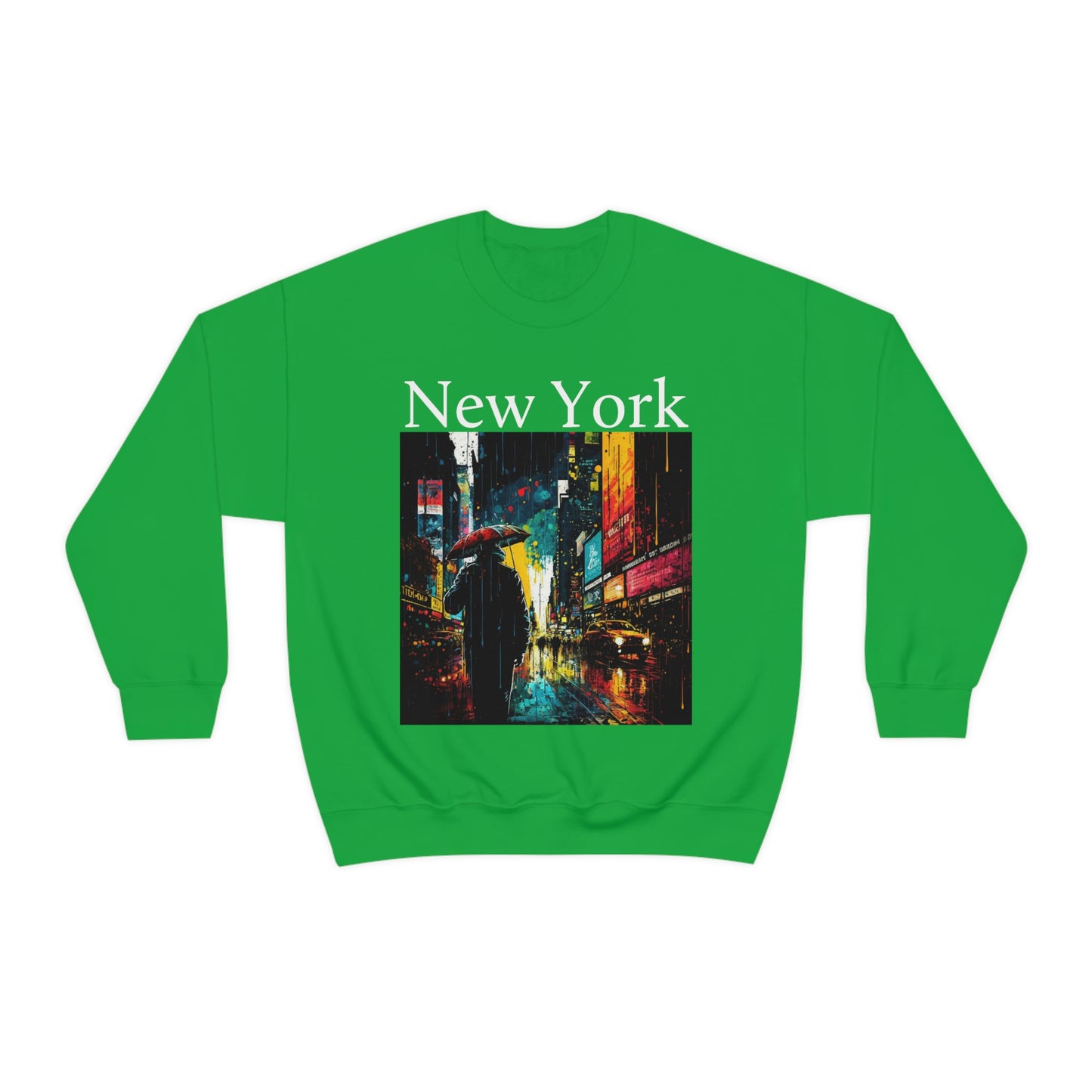 Times Square, New York City. Original Art. Unisex Heavy Blend Crewneck Sweatshirt.
