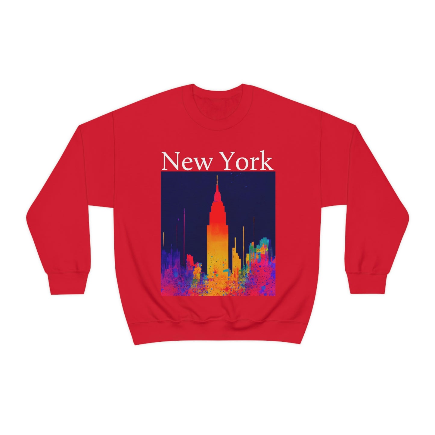 Empire State Of Creative. Original Art. Unisex Heavy Blend Crewneck Sweatshirt.