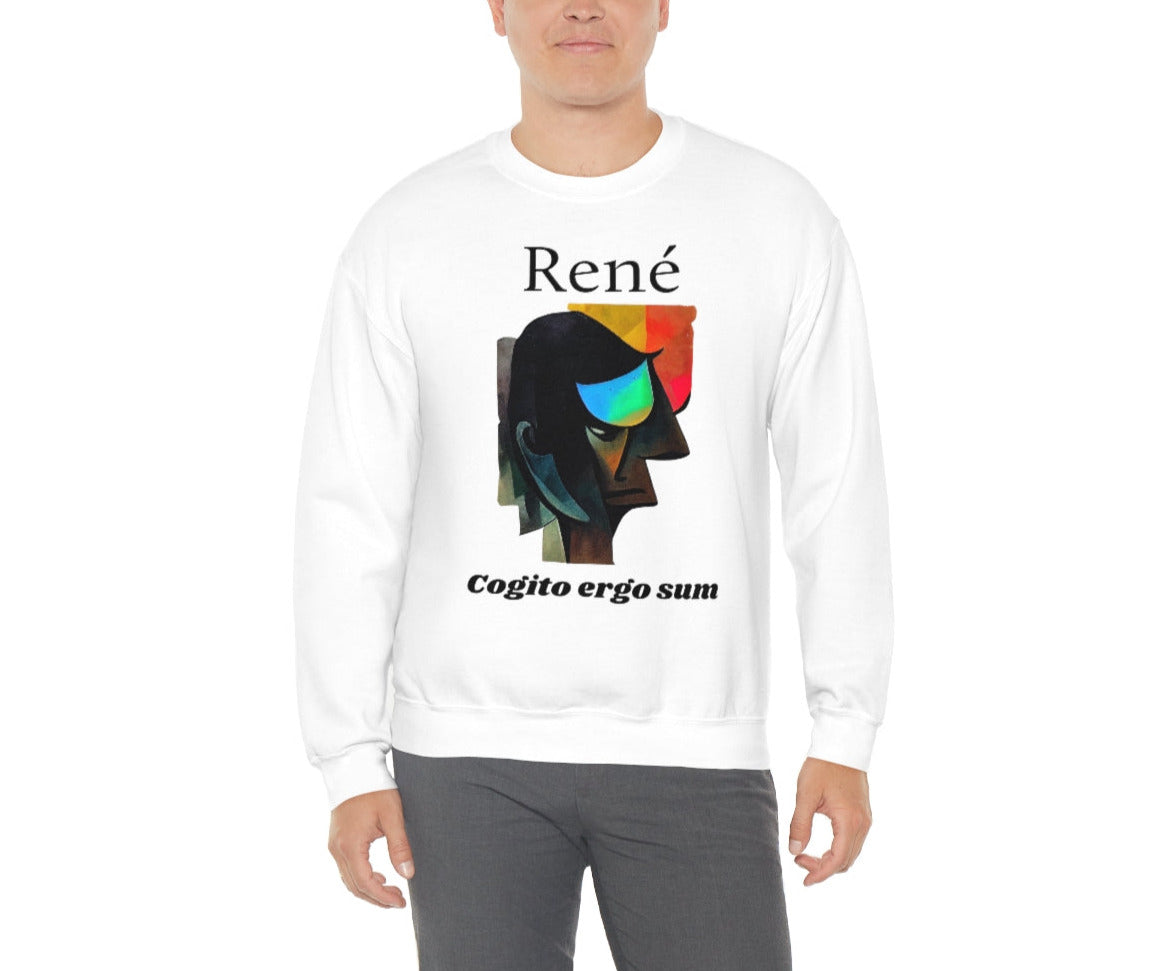 I Think Therefore I Am - Original Art. Unisex Heavy Blend Crewneck Sweatshirt.