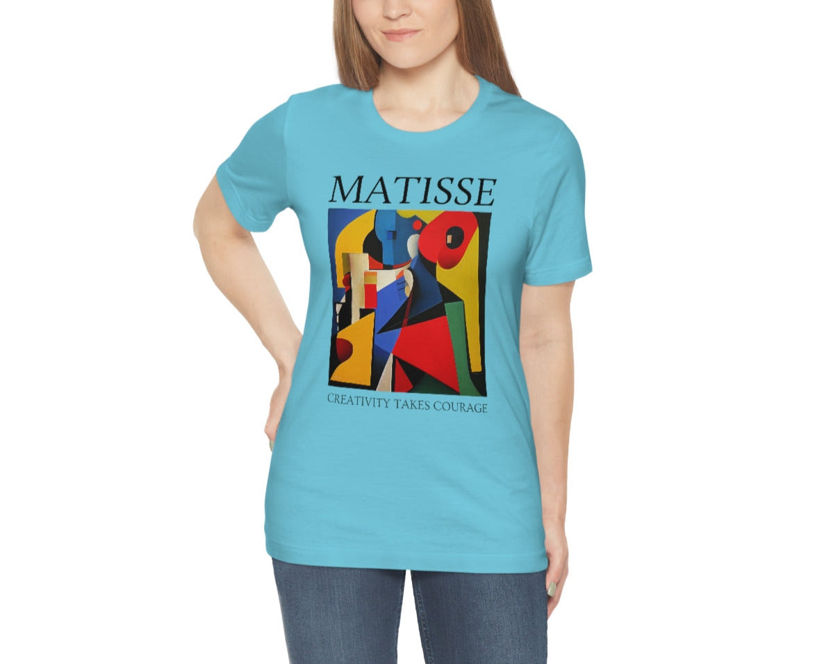 Creativity Takes Courage - Original Art Inspired By Matisse artwork. Unisex Jersey Short Sleeve Tee.