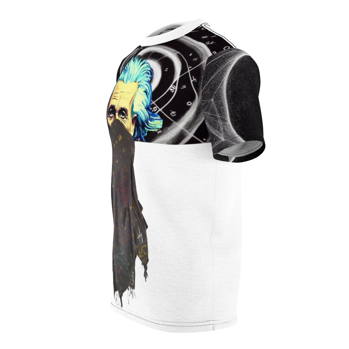 Albert Einstein Rebellion Original Art. AOP Cut & Sew Tee.