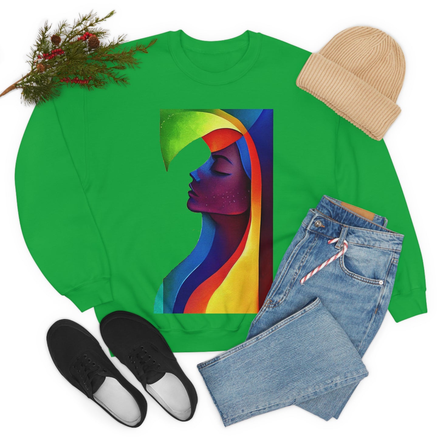 Depth Of Feelings. Original Art. Unisex Heavy Blend Crewneck Sweatshirt.