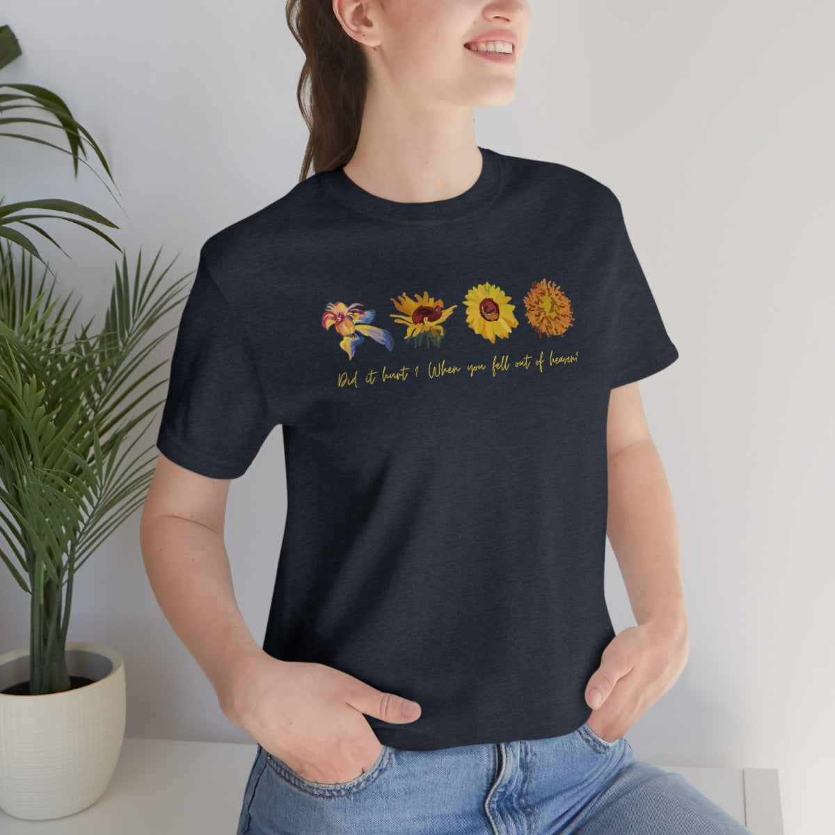 Wildflowers and Sunflowers Shirt. Unisex Jersey Short Sleeve Tee.