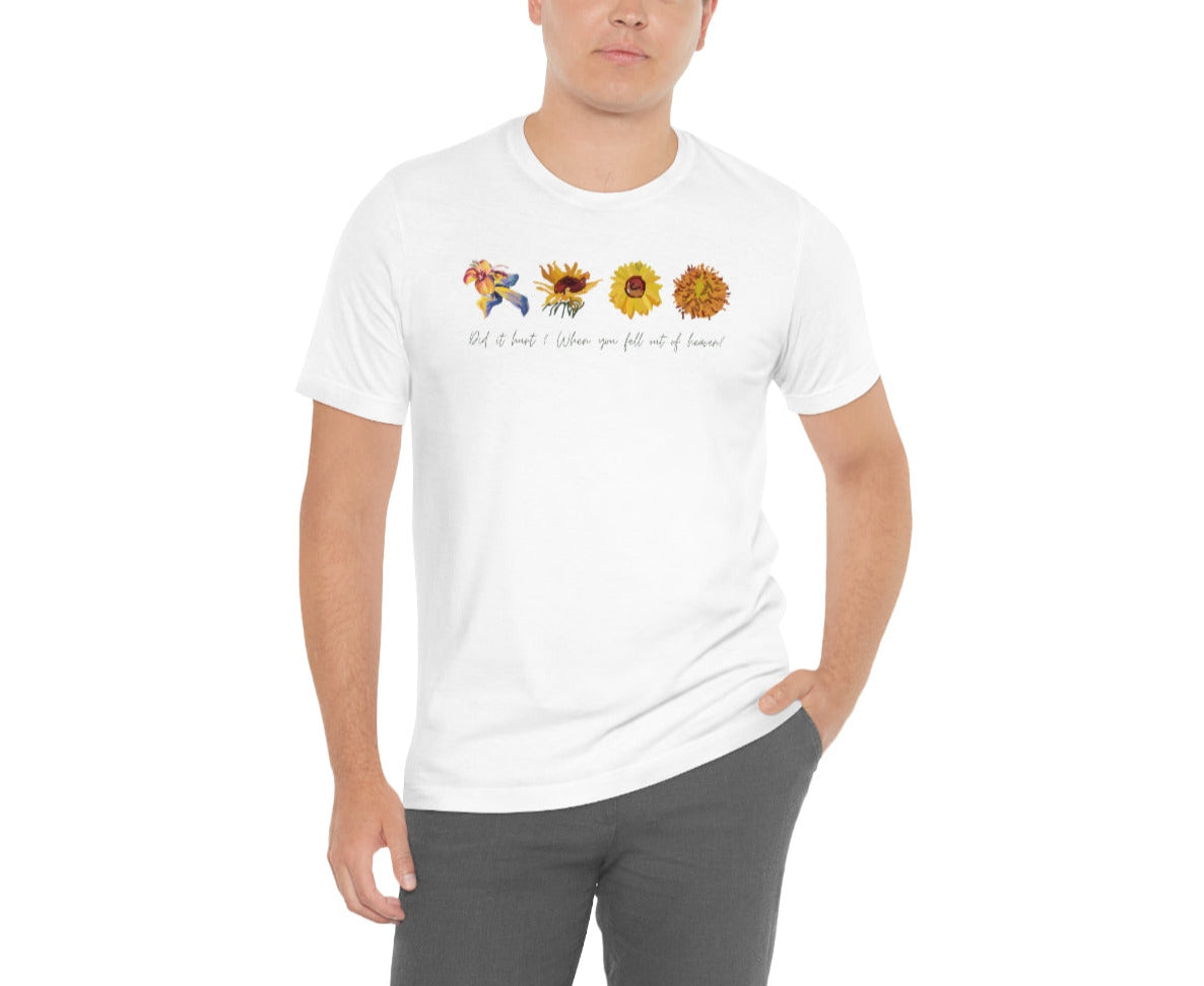 Wildflowers and Sunflowers Shirt. Unisex Jersey Short Sleeve Tee.