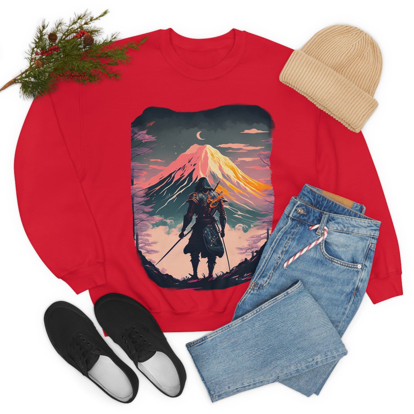 Wander often, wonder always. Original Art. Unisex Heavy Blend Crewneck Sweatshirt.