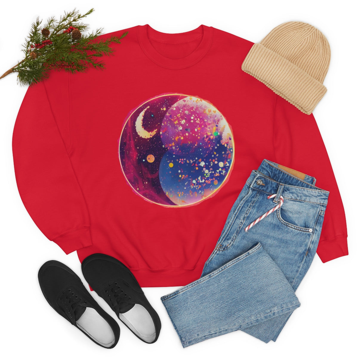The Candy Galaxy - Original Art. Unisex Heavy Blend Crewneck Sweatshirt.