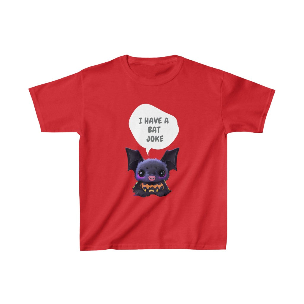 I Have A Bat Joke! Original Art. Unisex Heavy Cotton Tee. Kids Heavy Cotton™ Tee.