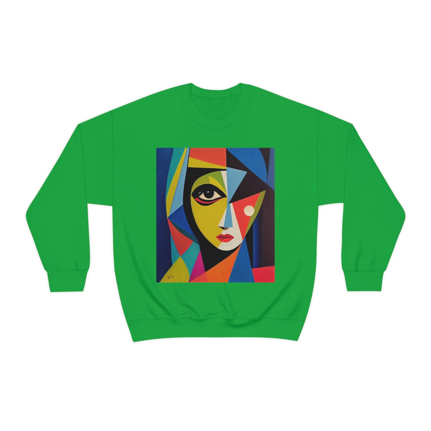 Alexandria A Cubism Original Art. Unisex Heavy Blend Crewneck Sweatshirt.