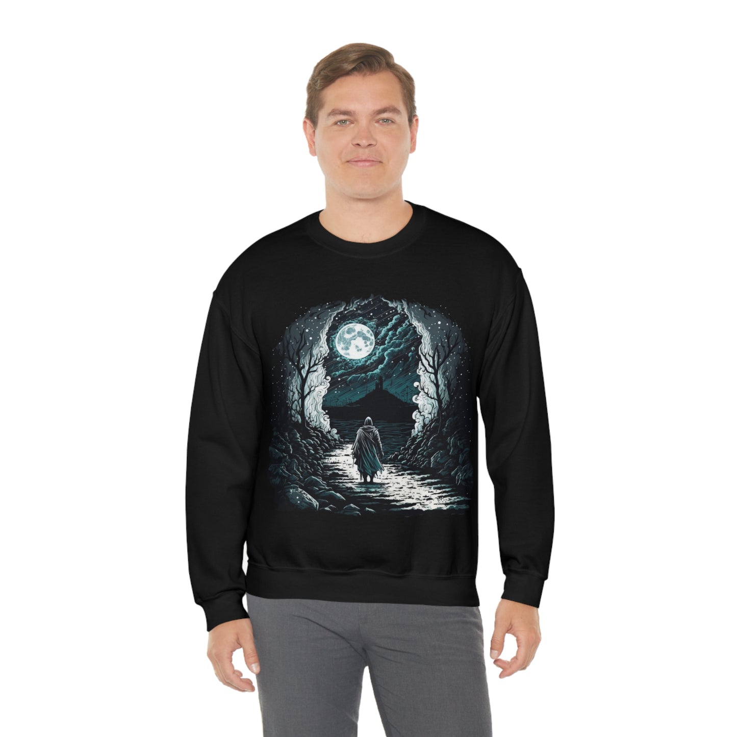 Life is a journey, enjoy the ride. Original Art. Unisex Heavy Blend Crewneck Sweatshirt.