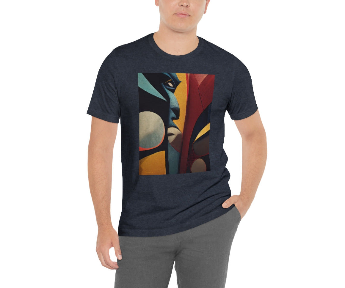 Good Vs. Evil Contemporary Original Art. Original Art. Unisex Jersey Short Sleeve Tee.